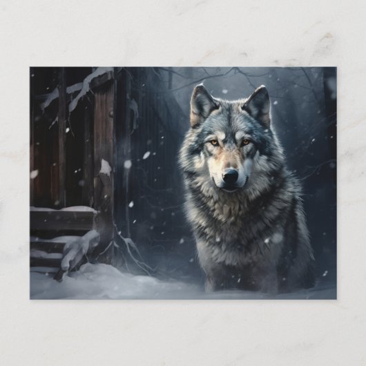 Carte postale Loup Série 1-4 ポストカード (正面)