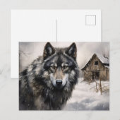 Carte postale Loup Série 1-5 ポストカード (正面/裏面)