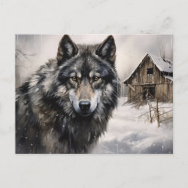 Carte postale Loup Série 1-5 ポストカード