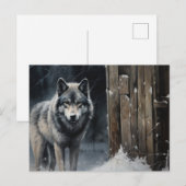 Carte postale Loup Série 1-6 ポストカード (正面/裏面)