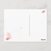 Carte postale magie, fée et prénom ポストカード (裏面)