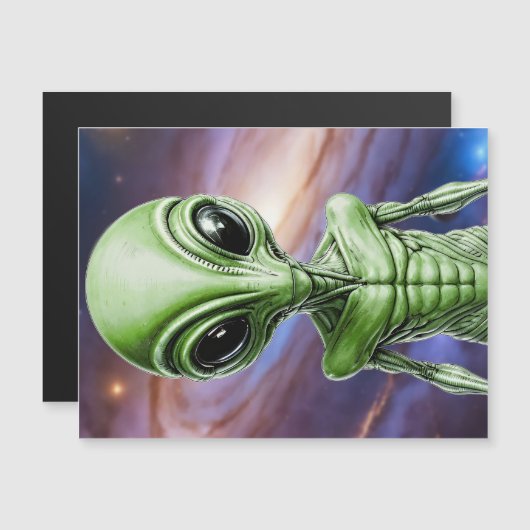 Carte postale magnétique. Alien (正面/裏面)