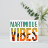 Carte postale Martinique Vibes | Coucher de soleil ポストカード (スタンド正面)