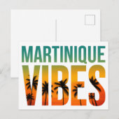 Carte postale Martinique Vibes | Coucher de soleil ポストカード (正面/裏面)