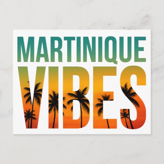 Carte postale Martinique Vibes | Coucher de soleil ポストカード (正面)