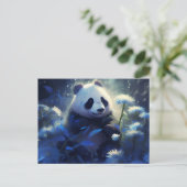 Carte Postale Panda lumière bleue ポストカード (スタンド正面)