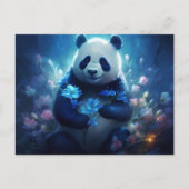 Carte Postale Panda lumière bleue ポストカード (正面)