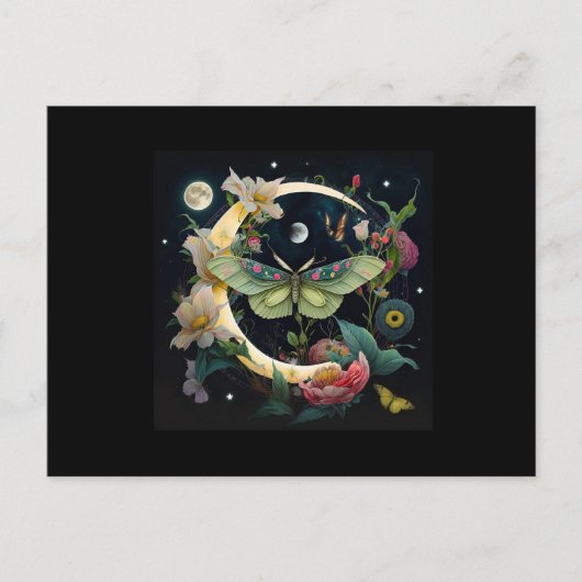 CARTE POSTALE- PAPILLON DE NUIT ポストカード (正面)