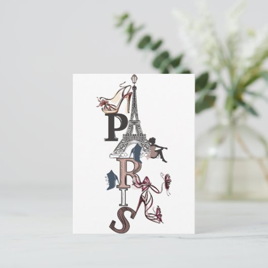 CARTE POSTALE PARIS ポストカード (スタンド正面)