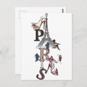 CARTE POSTALE PARIS ポストカード (正面/裏面)