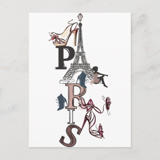 CARTE POSTALE PARIS ポストカード (正面)