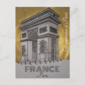 Carte Postale Paris France l'arc de triomphe ポストカード (正面)