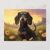 Carte postale Paws in Petals ポストカード (正面)