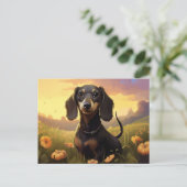 Carte postale Paws in Petals ポストカード (スタンド正面)