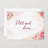 Carte postale  Petit mot doux ポストカード (正面/裏面)