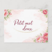 Carte postale  Petit mot doux ポストカード (正面)
