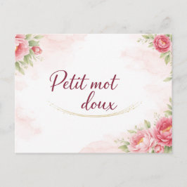 Carte postale Petit mot doux ポストカード