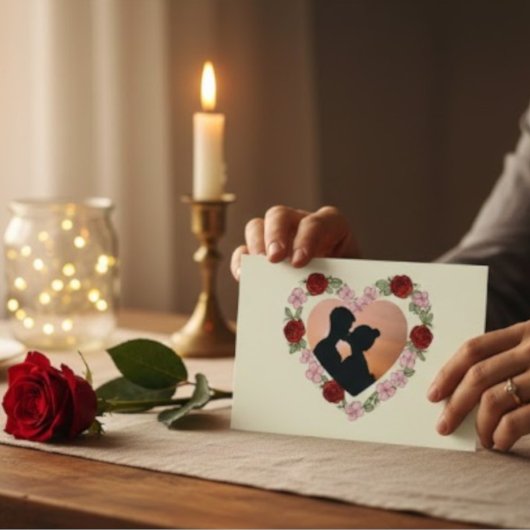 Carte Postale Photo ePersonnalisés – Cœur ポストカード