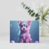 Carte postale Playful and Curious Puppy ポストカード (スタンド正面)