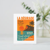 Carte postale rétro La Désirade 97127 Antilles ポストカード (スタンド正面)