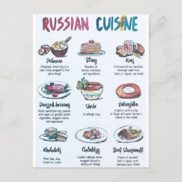 Carte Postale Russian cuisine ポストカード