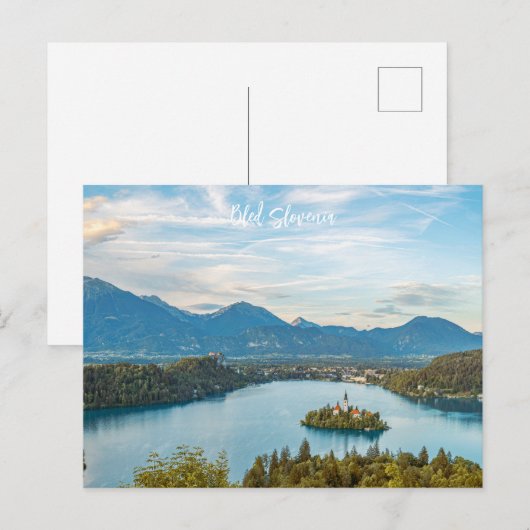 Carte postale slovénie bled ポストカード (正面/裏面)