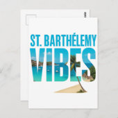 Carte postale St. Barthélemy Vibes  ポストカード (正面/裏面)