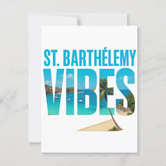Carte postale St. Barthélemy Vibes ポストカード