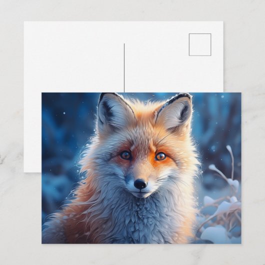 Carte postale The Agile Fox: Furtive Sketches ポストカード (正面/裏面)