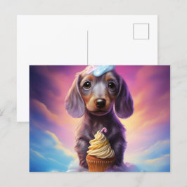 Carte postale The Cute World of Puppies ポストカード