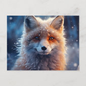 Carte postale The Magic of Foxes in the Snow ポストカード (正面)
