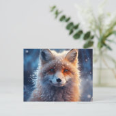 Carte postale The Magic of Foxes in the Snow ポストカード (スタンド正面)