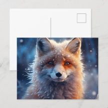 Carte postale The Magic of Foxes in the Snow