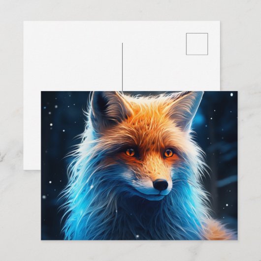 Carte postale The Sly Charm of the Lone Fox ポストカード (正面/裏面)