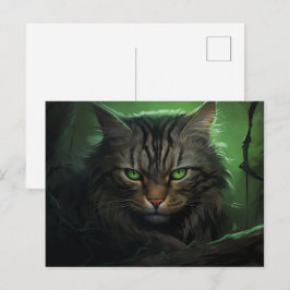 Carte postale The Solitary Forest Cat ポストカード
