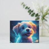 Carte postale The Sweet and Cuddly Pup ポストカード (スタンド正面)