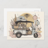 Carte postale tuk tuk ポストカード (正面/裏面)
