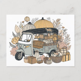 Carte postale tuk tuk ポストカード