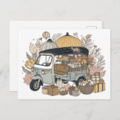 Carte postale tuk tuk ポストカード (正面/裏面)