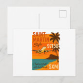 Carte postale vintage Saint-Martin SXM 97150  ポストカード (正面/裏面)