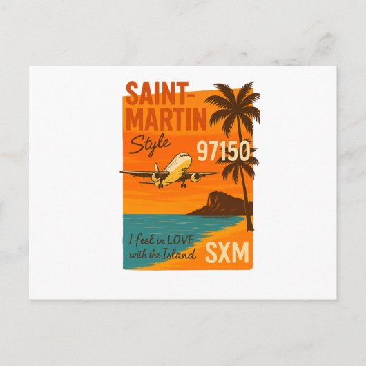 Carte postale vintage Saint-Martin SXM 97150  ポストカード (正面)