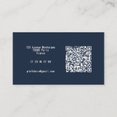 Carte professionnelle minimaliste, moderne 名刺 (裏面)