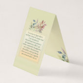 carte remerciement oiseau tendre (裏面)