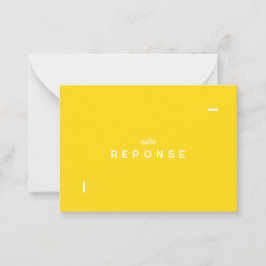 Carte réponse Colorus - Jaune Citron ノートカード