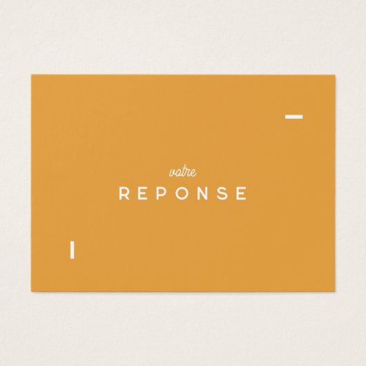 Carte réponse Colorus - Orange (正面)