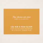 Carte réponse Colorus - Orange (裏面)