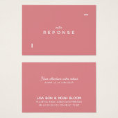 Carte réponse Colorus - Rose (正面&裏面)