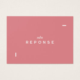Carte réponse Colorus - Rose