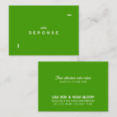 Carte réponse Colorus - Vert Citron ノートカード (正面/裏面)