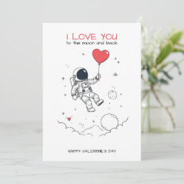 Carte Saint-Valentin - "Love You to the Moon" シーズンカード